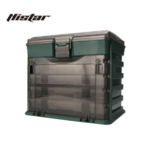 HISTARのカスタマイズは、高圧高密度大容量ポータブル多機能フィッシングタックルボックスを厚くします
