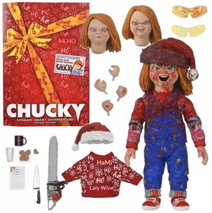 Figura de acción coleccionable de PVC de <span class=keywords><strong>Chucky</strong></span> en traje navideño de <span class=keywords><strong>la</strong></span> <span class=keywords><strong>serie</strong></span> de televisión estadounidense NECA Play TV Series American Drama. - Product Image 1