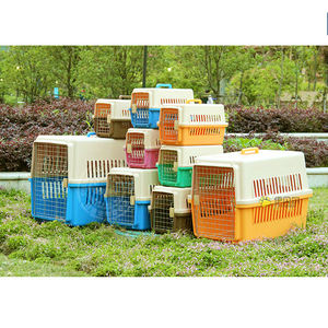 Cage de transport pour animaux de compagnie durable de 8 tailles, boîte de voyage en plastique portable, cage pour animaux de compagnie approuvée par les compagnies aériennes pour l'extérieur - Product Image 6