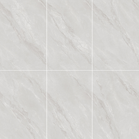 Carreaux en porcelaine DEER TILE aspect marbre gris clair 750x1500mm résistants aux acides et antidérapants pour sol et mur de cuisine et salle de bain