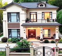 Kits de villas préfabriquées modernes en acier léger - Solution complète pour maisons rurales auto-construites au design asiatique avec chambre à coucher - Projets transcatégoriels