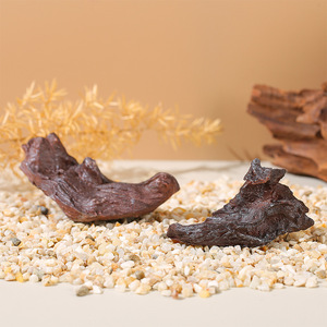 HAOXUAN Miniatuur Landschap Retro Antiek Harsen Scène Ornamenten Waterput Verrot Hout Aquarium Visbak Decoraties - Product Image 2