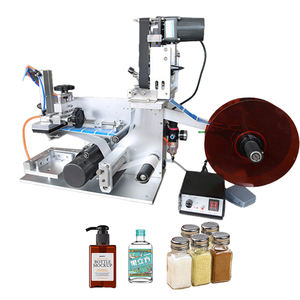 Máquina etiquetadora de superficie plana para botellas cuadradas, cosméticos, alimentos, bebidas, frascos, latas, bolsas, cajas, semiautomática - Product Image 2