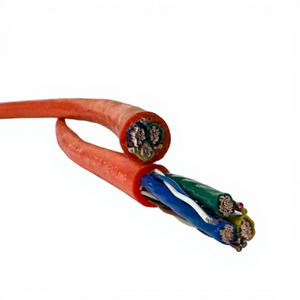 كابل ملتوي عالي الحرارة 1.5 مم-4 مم مقاوم للحرارة والزيت بعزل بولي إيثيلين ونحاس مطلي بالقصدير دارو <span class=keywords><strong>DR</strong></span>-YGC 300-500 فولت بغلاف تفلون - Product Image 1