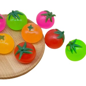 Jouet <span class=keywords><strong>anti</strong></span>-<span class=keywords><strong>stress</strong></span> mignon à presser - Tomate en caoutchouc en forme de <span class=keywords><strong>ballon</strong></span> d'eau - Style TikTok - Jouet créatif <span class=keywords><strong>anti</strong></span>-<span class=keywords><strong>stress</strong></span> pour enfants - Product Image 5