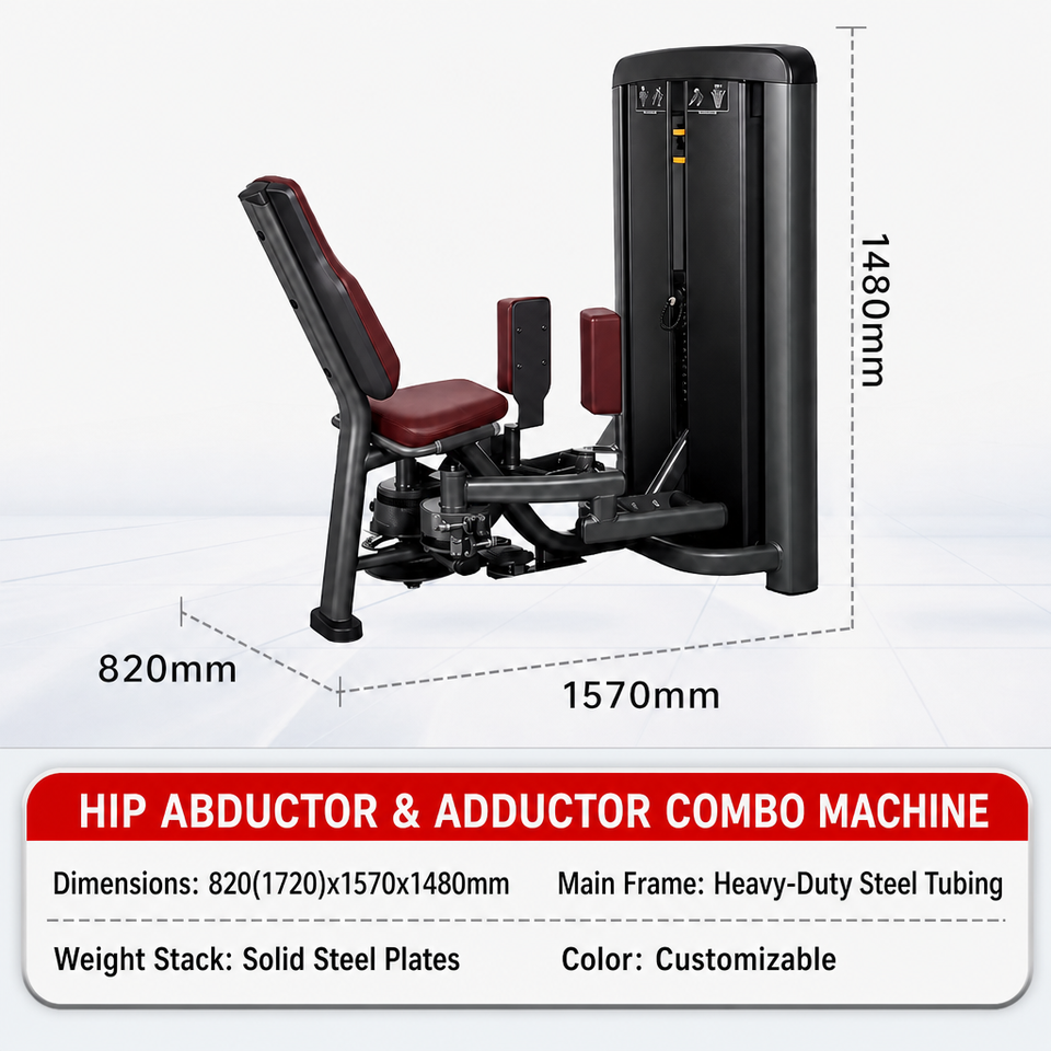 Professional Commercial Dual-Function Inner Outer Thigh Trainer Machine ...