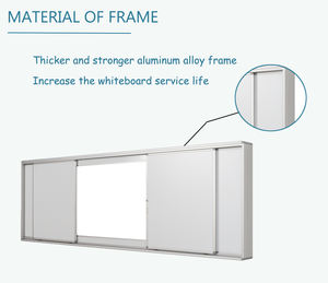 <span class=keywords><strong>Pizarra</strong></span> magnética deslizante multifuncional para aulas escolares <span class=keywords><strong>Pizarra</strong></span> de enseñanza interactiva <span class=keywords><strong>multimedia</strong></span> - Product Image 4