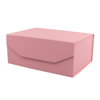 Boîte cadeau pliante de style élégant et luxueux, papier plat de 2 mm d'épaisseur avec fermeture magnétique en relief, impression laminée brillante et mate
