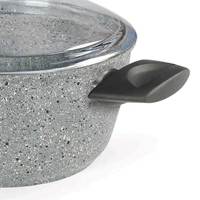 Casserole en aluminium antiadhésive de haute qualité avec couvercle en verre pour la cuisson et le mijotement sur cuisinière à induction, ustensiles de cuisine