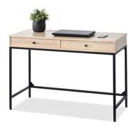Escritorio para PC con Marco de Madera Toshuo, Superficie de Madera Simple para Oficina en Casa y Sala de Estudio