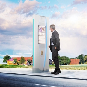 Ngoài trời không thấm nước LCD màn hình cảm ứng kỹ thuật số biển hiển thị cho xe buýt nơi trú ẩn tàu điện ngầm wayfinding với tùy chọn tùy chỉnh - Product Image 1