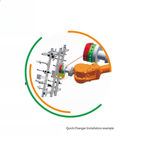 Robot de changement de plaques automatique rapide Ladung avec bras pneumatique, précision 0,05, garantie 3 ans, charge utile 3-300 kg, 5-6 bars
