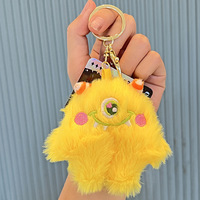 Nouvelle mode : Porte-clés pendentif en peluche monstre à un œil, léger, mignon, style dessin animé, pour sac à main, cadeau