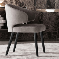 Chaise de salle à manger commerciale de style nordique, luxe léger, minimaliste moderne, avec accoudoirs, tabouret rembourré, pour restaurant, usage domestique, salons de manucure
