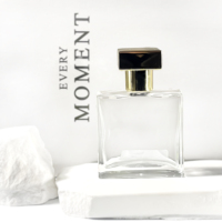 Vente en gros de flacons de parfum miniatures rectangulaires de 30 ml, atomiseur de parfum, flacon d'huile d'olive, emballage cosmétique, flacon de parfum vide