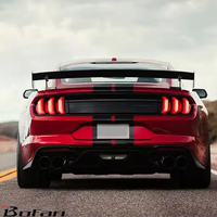 Usine PP matériel brillant noir Kit de carrosserie GT350 Style pare-chocs de voiture lèvre de diffuseur arrière pour Mustang 2018-2022