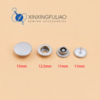 Bouton-pression métallique 402 403, boutons plaqués cuivre à trois trous, bouton-pression à 4 trous pour vêtements et outils