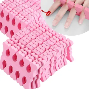 Rose Nail Art Séparateurs D'orteils Doigts Pieds Éponge Gel Doux UV Outils Polonais Manucure Pédicure