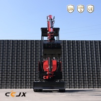 Excavator Mini Crawler YHT10 1,0 Ton Bersertifikasi CE Euro 5, Garansi 2 Tahun, Berat Operasi 1,0 Ton, Mesin Briggs, Bucket 0,025m