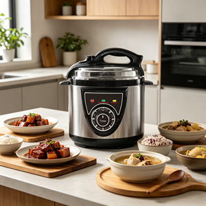 6L 1000W <strong>German</strong> <strong>Electric</strong> Programmable Stainless Steel <strong>Pressure</strong> <strong>Cooker</strong> with Non-Stick Inner Pot Dishwasher Safe for Household Use - Product Image 2