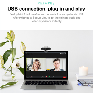 PC 웹 카메라 USB 플러그 앤 플레이 AI 얼굴 인식 개인용 자동 프레임 내장 마이크 및 스피커 - Product Image 3