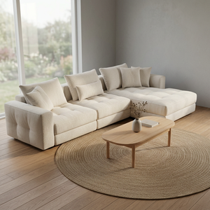 Mesa de Centro Moderna de Madera Ecológica, Mesa Ovalada Minimalista para Sala de Estar, Mesa Auxiliar para el Hogar, Muebles para Hotel - Product Image 3
