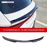 2019-2024 BYD E2 Style DC Spoiler avant à clipser (PP) (2023-2024) Diffuseur arrière Ailerons centraux supérieurs (2019-2024) Noir brillant