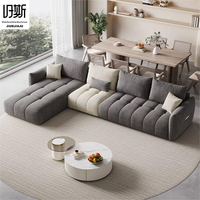 Canapé Chesterfield en similicuir crème italien pour salon, résistant aux griffures de chat, trois places, tissu givré réglable, trois positions