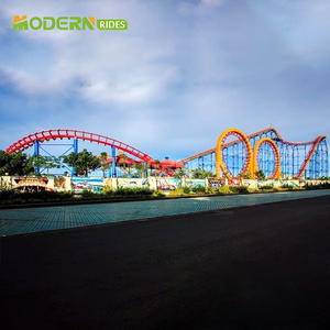 Équipement de parc d'attractions de haute qualité, manèges de parc à thème, Luna Park, manèges de fête foraine, montagnes russes en acier, intérieur/extérieur, certifié CE - Product Image 2