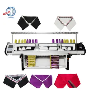 New Apparel Machinery Economize Material Single System Automatic Collar Knitting Machine