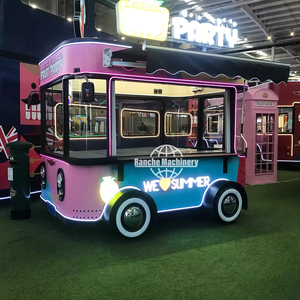 Chariot de cuisine mobile en acier inoxydable sur mesure, résistant à la rouille, avec alimentation intégrée, pour la vente de restauration rapide, de snacks et les événements - Product Image 1