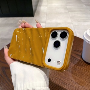 Funda de Teléfono de Silicona TPU Suave con Patrón Ondulado 3D de Lujo, Carcasa Trasera Antigolpes para iPhone 17 16 15 14 13 12 11 Pro Max Xsmax XR - Product Image 5