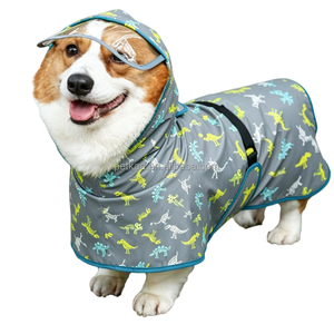 Manteau de pluie réfléchissant tout-en-un pour <span class=keywords><strong>chien</strong></span>, vêtements de pluie pour Corgi Teddy, nouvelle personnalisation pour l'extérieur - Product Image 3