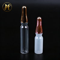 Vente en gros de flacons cylindriques vides en PETG de 15 ml et 25 ml avec bille roulante en acier PP pour parfum et soins de la peau, étiquette privée