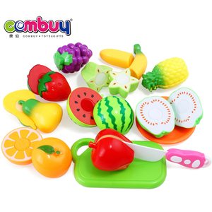 Chariot <span class=keywords><strong>de</strong></span> courses en plastique ABS pour enfants, ensemble <span class=keywords><strong>de</strong></span> cuisine avec 40 pièces <span class=keywords><strong>de</strong></span> jouets à découper fruits et <span class=keywords><strong>légumes</strong></span> - Product Image 3