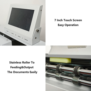 K338 hút không khí tự động cho Ăn Điện giấy nhăn và đục lỗ Máy thủng Máy nhăn với 3 năm bảo hành - Product Image 3