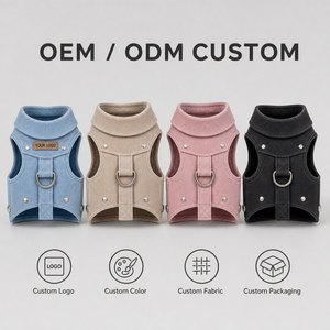 Arnés de Corduroy Estilo Vaquero para Perros Pequeños, Medianos y Grandes, Acolchado Suave, Antiescape, Accesorios Duraderos para Perros, Venta al por Mayor - Product Image 2