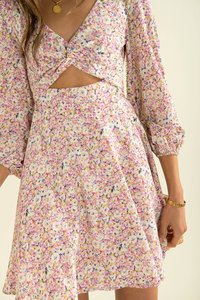 <span class=keywords><strong>2022</strong></span> verano barato Casual fiesta <span class=keywords><strong>vacaciones</strong></span> Hawaii Vestido corto estampado Floral ropa de mujer vestidos - Product Image 5