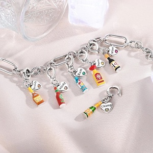 <span class=keywords><strong>MULA</strong></span> Porte-clés à fermoir en argent 925, boucle universelle, compatible avec les chaînes à fermoir en forme de O, zircon DIY, anniversaire pour femme, bijoux tendance - Product Image 4