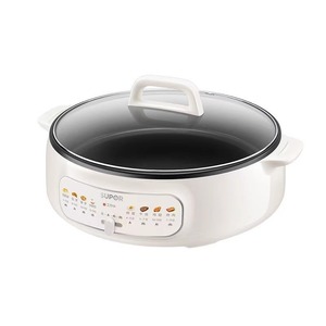 Plaque chauffante électrique Supor JT34A820 blanche 2200W, plaque antiadhésive en PTFE à chauffage unilatéral pour la cuisson des crêpes et la friture - Product Image 1