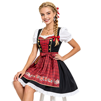 Costume de Fête de la Bière Allemande pour Filles, Style Ethnique, Robe Fantaisie en Dentelle, Grande Taille, Uniforme de Travail d'Halloween