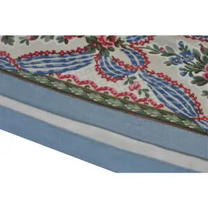 BLUE PHOENIX Luxury Blanket 100% Silk Single Side Square Digital Print Cozy Soft Hem Women For Bed Sofa Couch