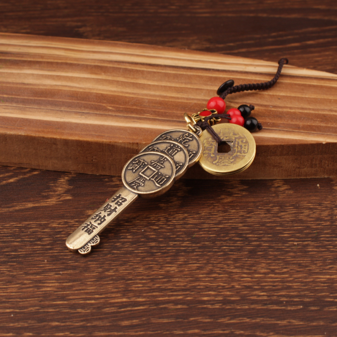 Gan Daojia (Five Emperor Coins Red Bead Rope)