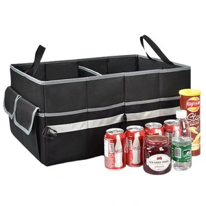 Organiseur de coffre de voiture pliable grande capacité, multi-poches, extensible, robuste, certifié BSCI - Product Image 1