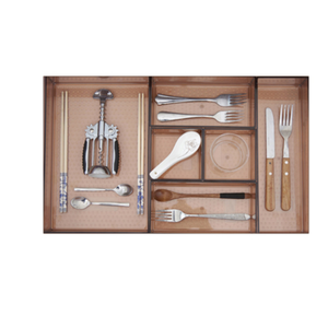 Desk Drawer Organizer Trays 4 Different Sizes Large Capacity Plastic Bins Kitchen Drawer Organizers Drawer Dividers