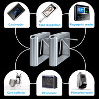 Lector de código de barras Rfid/lector de huella dactilar, sistema de tarjeta para barrera oscilante/puerta de velocidad/giradiscos de trípode, Control de acceso
