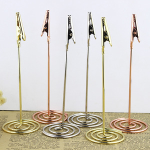 Siêu thị nhà hàng phụ kiện A4 thư mục giấy đuôi dài Hollow <span class=keywords><strong>Clip</strong></span> kim loại vé chủ thẻ cho văn phòng phẩm Nguồn cung cấp - Product Image 5