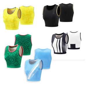 Tank Top Sepak Bola Wanita Seksi Tanpa Lengan Model Crop, Grosir Jersey untuk 6 Tim Sepak Bola Nasional - Product Image 1
