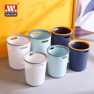 5.3L/7.7L Plastic Round Waste Basket Trash Can <strong>White</strong> Blue Waste <strong>Bin</strong> Garbage <strong>Bin</strong> for Living Room Bathroom <strong>Kitchen</strong> Office Dorms - Product Image 3