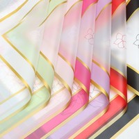 Kertas Pembungkus Toko Bunga Gaya Korea Semi Transparan Berbingkai Tahan Air Multi-warna Terlaris